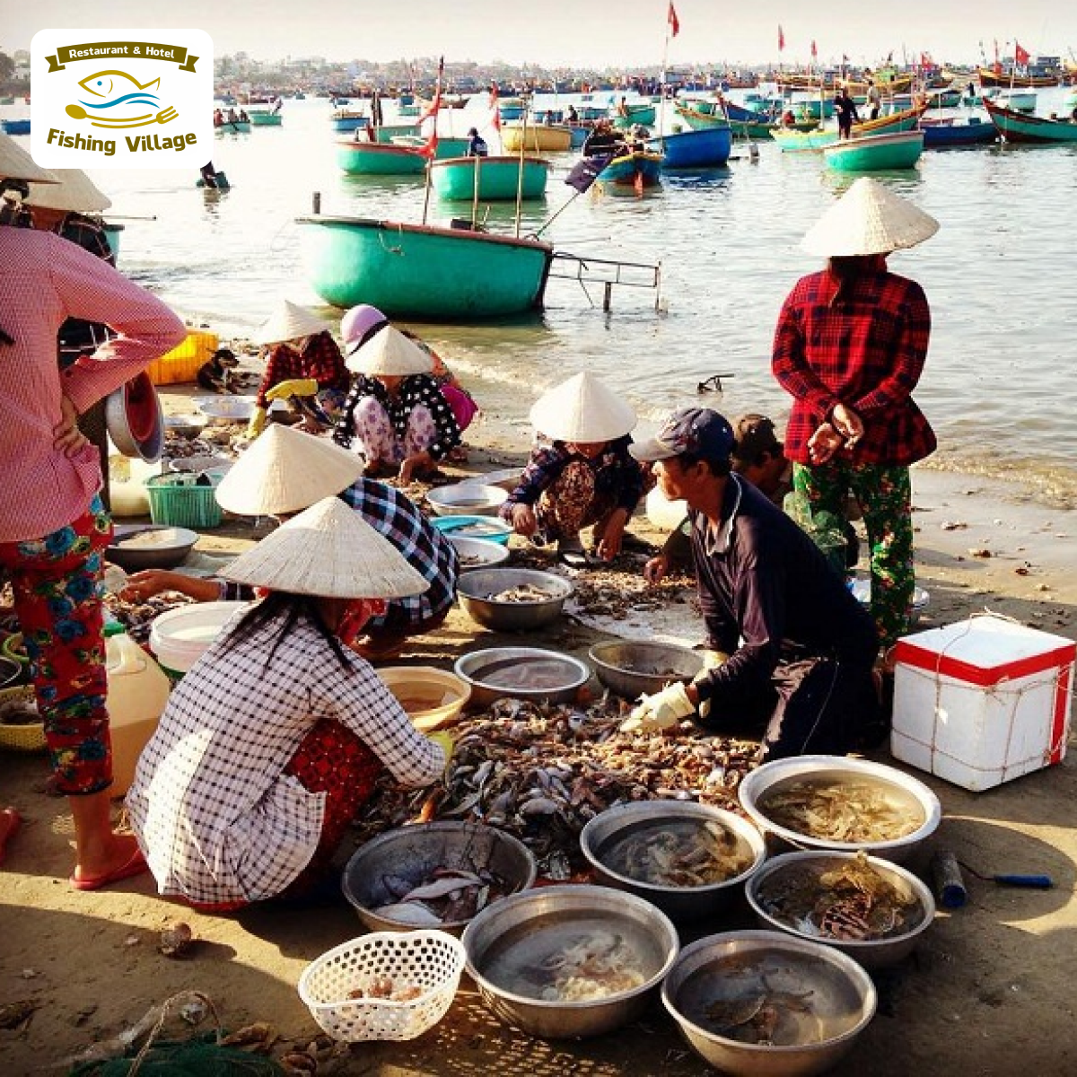 Hải sản Làng Chài Mũi Né siêu ngon, tươi sống, bắt làm tại chỗ